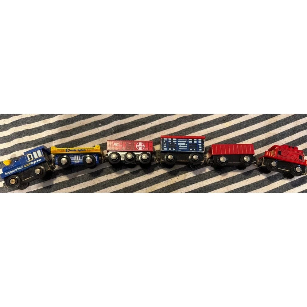 Maxim Enterprise Lionel Heritage 2006 Wooden Magnetic Train Set Imaginarium 9581